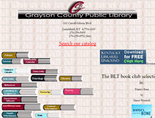 Tablet Screenshot of graysoncountylibrary.org